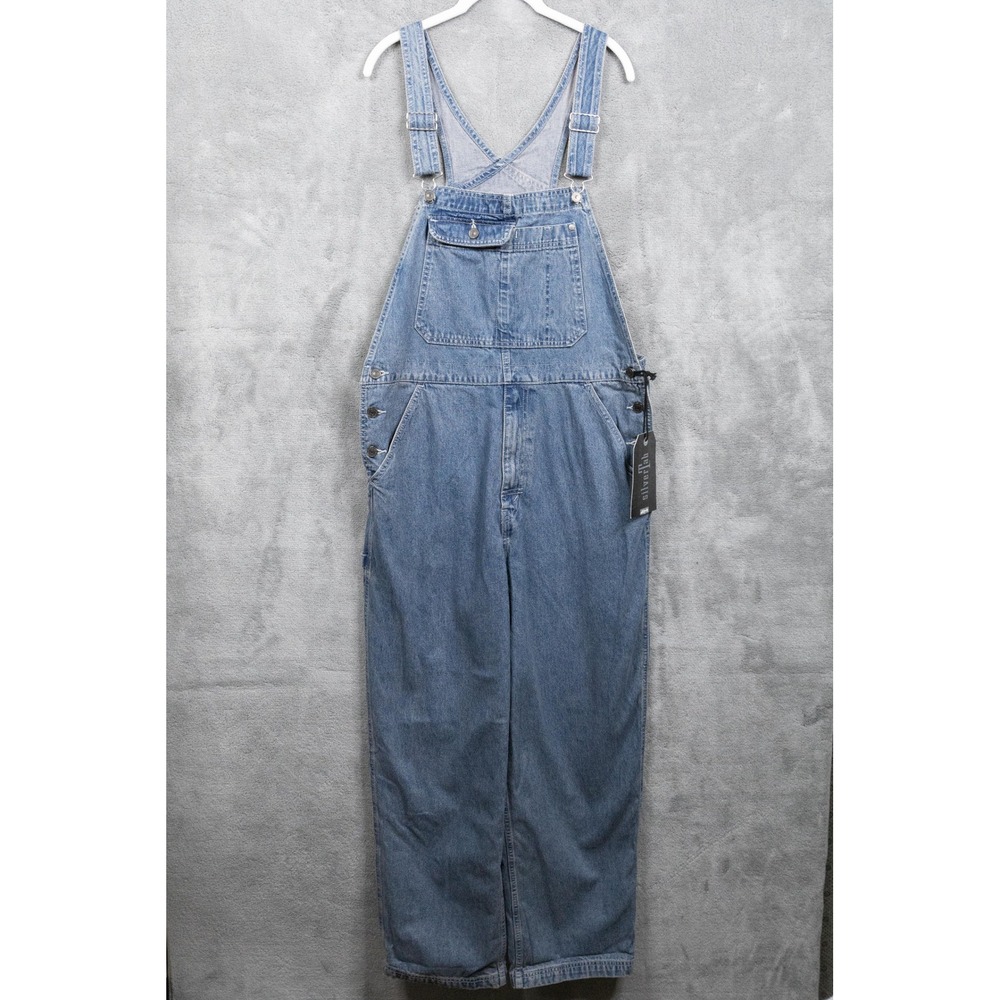 LEVIS SilverTab Baggy Loose Fit Denim Overalls 90s Heritage Blue WomensSz M